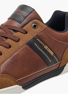 Lee Cooper Men's Panelled Sneakers with Lace-Up Closure  - Image 4