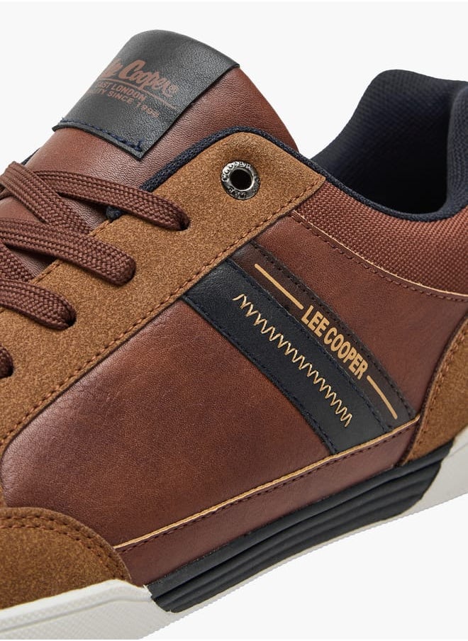 Lee Cooper - Men's Panelled Sneakers with Lace-Up Closure - Image 1