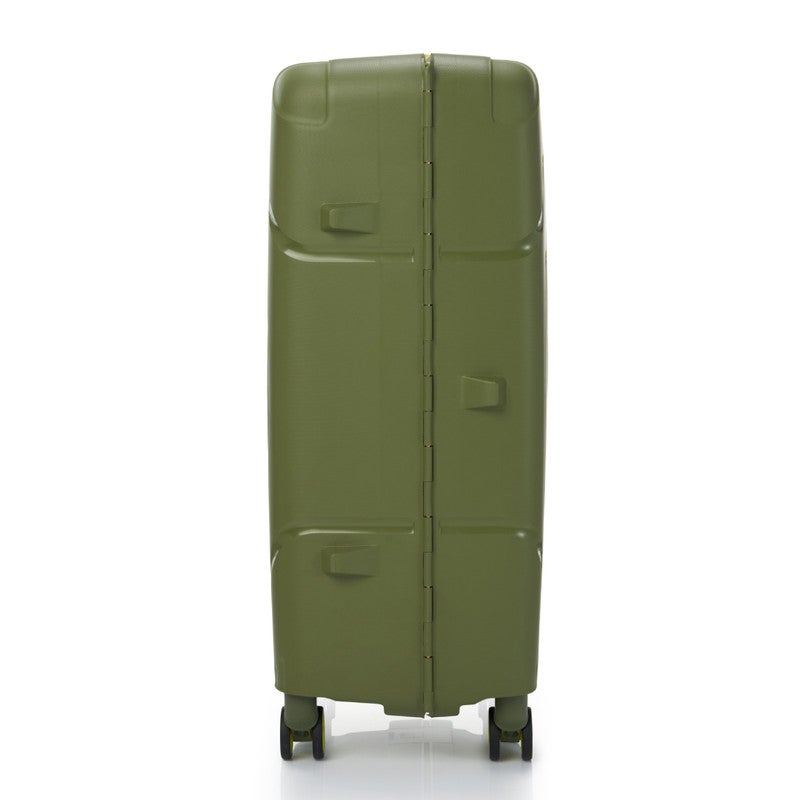 AMERICAN TOURISTER Circurity Suitcase, Check-In Size 68 cm / 25 inch, 4 Spinner Wheels, Hard Top, Polypropylene, Olive|Scratch & Impact Resistant Material|Lightweight|XtraSecu™ 3 Point Locking System|TSA Lock - 3 Years International Warranty - Image 3