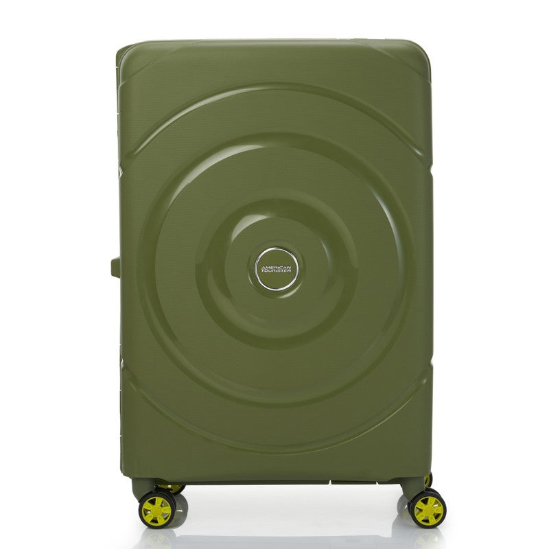 AMERICAN TOURISTER Circurity Suitcase, Check-In Size 68 cm / 25 inch, 4 Spinner Wheels, Hard Top, Polypropylene, Olive|Scratch & Impact Resistant Material|Lightweight|XtraSecu™ 3 Point Locking System|TSA Lock - 3 Years International Warranty - Image 5
