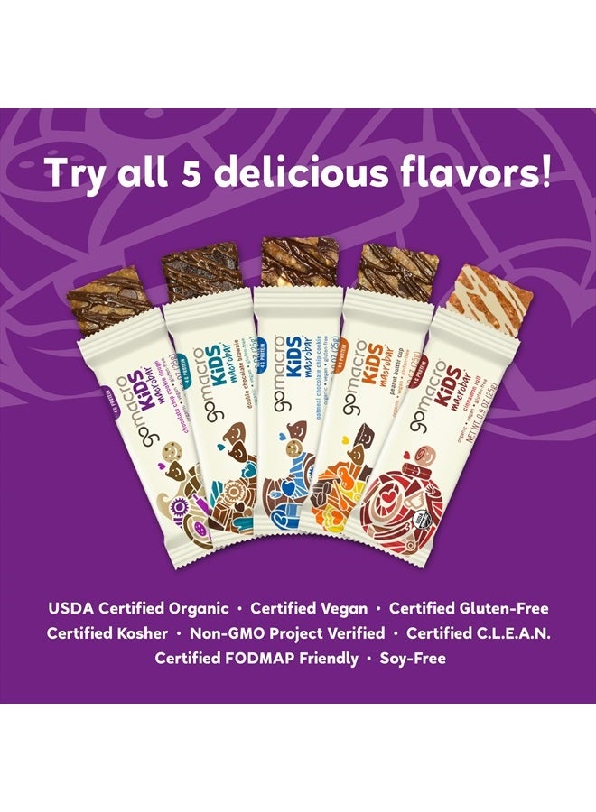 GoMacro Kids MacroBar Organic Vegan Snack Bars - Chocolate Chip Cookie Dough (0.90 Ounce Bars, 7 Count)  - Image 4