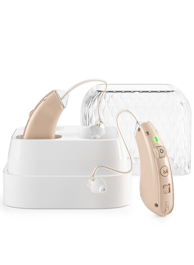 Chixing Hearing Aids Rechargeable with Noise Cancelling, Hearing Aid Loss Amplifier Seniors & Adults Charging Case & Volume Control  - Image 1