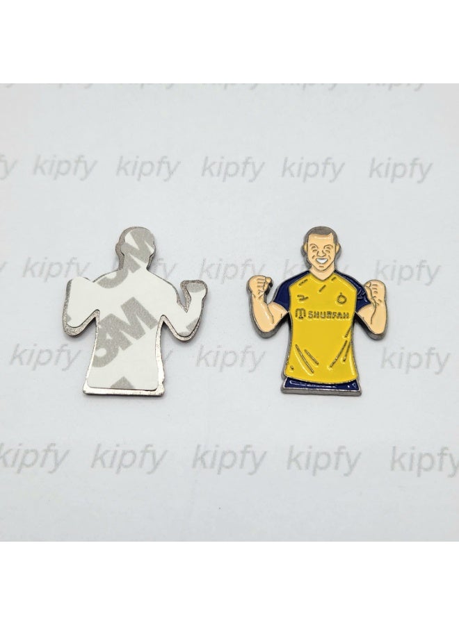 Kipfy Football Player Sticker for Car, Laptop, Water Bottle, Helmet & Notebook | Self-Adhesive Premium Metal Decal - Image 2
