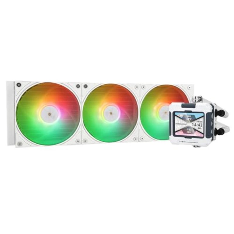 مبرد سائل FW 360 White ARGB V2 AIO CPU، شاشة IPS LCD بدقة 320 * 240، لـ AM4/AM5/Intel LGA1700/1851، شاشة LCD ماصة للمغناطيس مقاس 2.4 بوصة للصور - دقة بيضاء 320 × 240، لـ AM5/AM4، Intel LGA1700/1851، شاشة LCD ماصة للمغناطيس مقاس 2.4 بوصة لـ صور-أبيض - Image 2