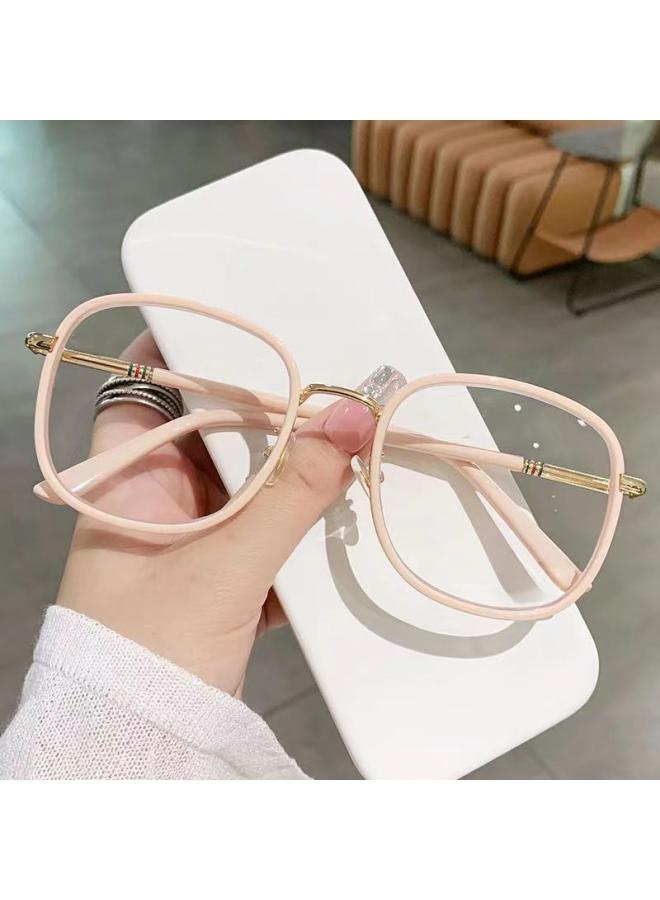 نظارات قراءة عالية الدقة ذات إطار كبير للنساء، نظارات قراءة عصرية للشباب، إطار نظارات ضد الضوء الأزرق للنظارات الشيخوخة