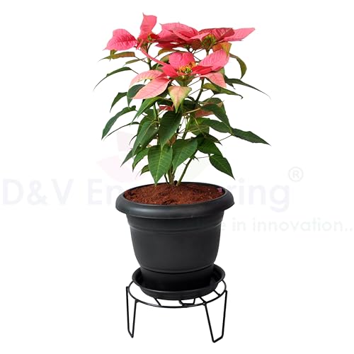 D&V ENGINEERING - Creative in innovation D&V Engineering Metal Plant Stands/Flower Pot Stand(22 cm Dia-Set of 4) - Image 4