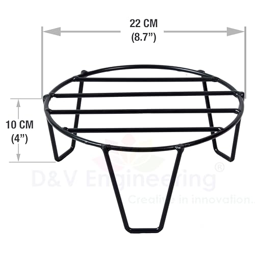 D&V ENGINEERING - Creative in innovation D&V Engineering Metal Plant Stands/Flower Pot Stand(22 cm Dia-Set of 4) - Image 3