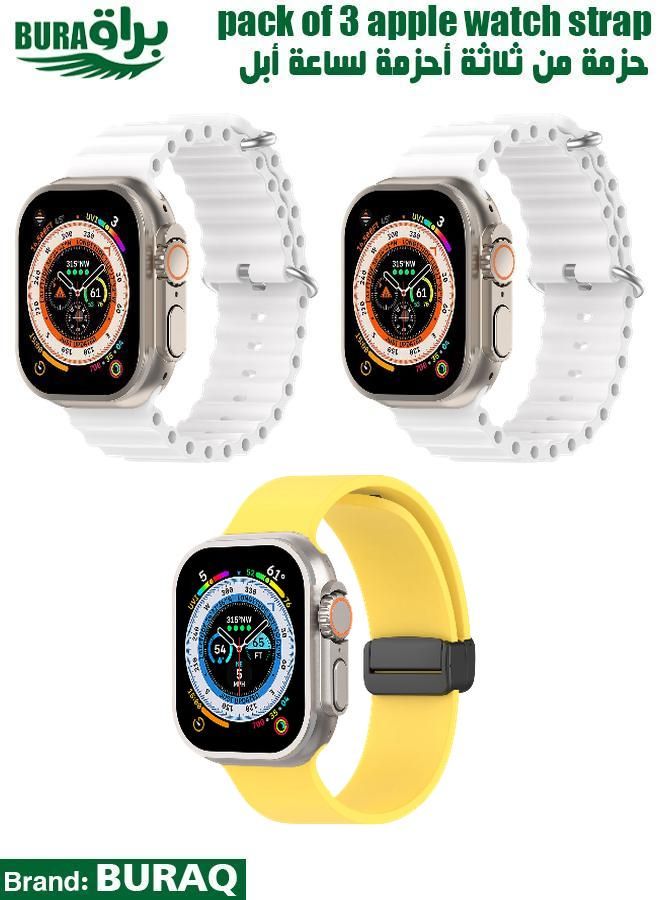 Apple Watch Band Strap For Apple Watch Ultra 2/Ultra 49mm, Series 10 46mm, 9/8/7 45mm, SE2/SE/6/5/4 44mm, 3/2/1 42mm