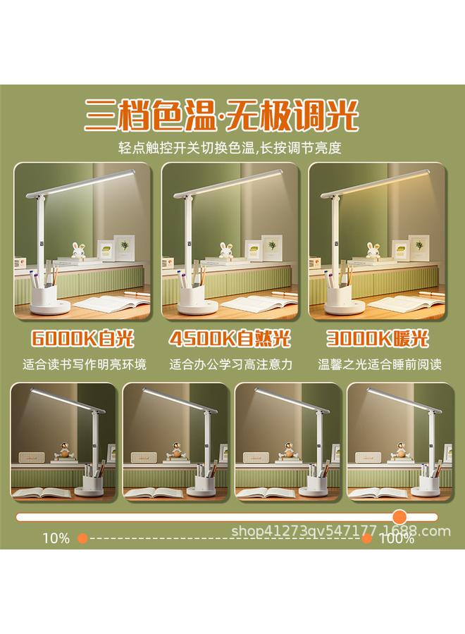 Bluejw New Children's Anti-myopia Learning Special Eye Protection Desk Lamp College Students' Homework Inserted Rechargeable Desk Reading Lamp - Image 4