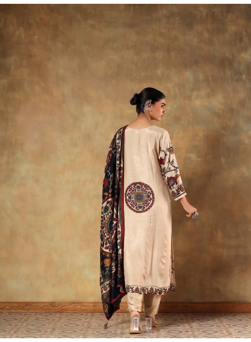 PRIYA’S PANACHE Premium Silk Printed Kurta Set for Women with Dupatta & Pants | Indian Ethnic Wear Kurti Set | Salwar Suit | Festive & Party Wear Dress - Image 5