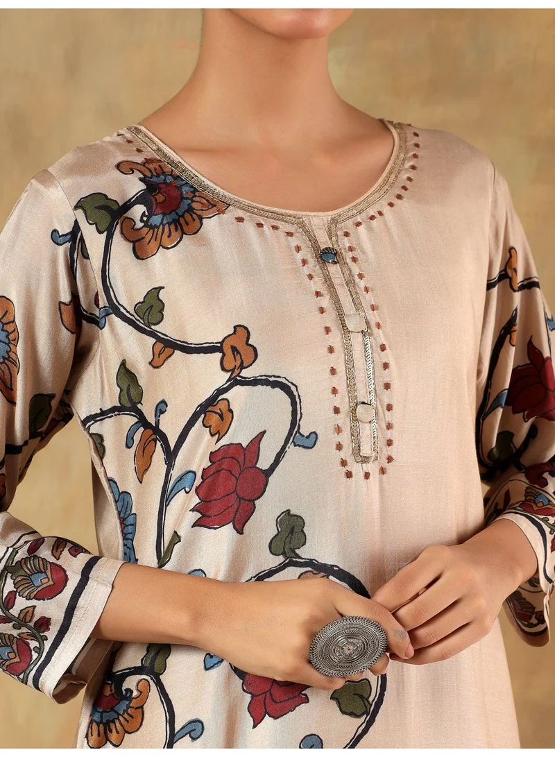 PRIYA’S PANACHE Premium Silk Printed Kurta Set for Women with Dupatta & Pants | Indian Ethnic Wear Kurti Set | Salwar Suit | Festive & Party Wear Dress