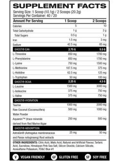 Ghost Amino Acid Intra-Workout - Blue Raspberry - (40 Servings)  - Image 2