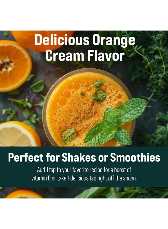 Natural Force Pure Vitamin D – Liquid D3 & K2 with Coconut MCT –1,000 IU, Immunity & Nutrient Absorption Booster- Vegan - Orange Cream, 16 fl oz - Image 5