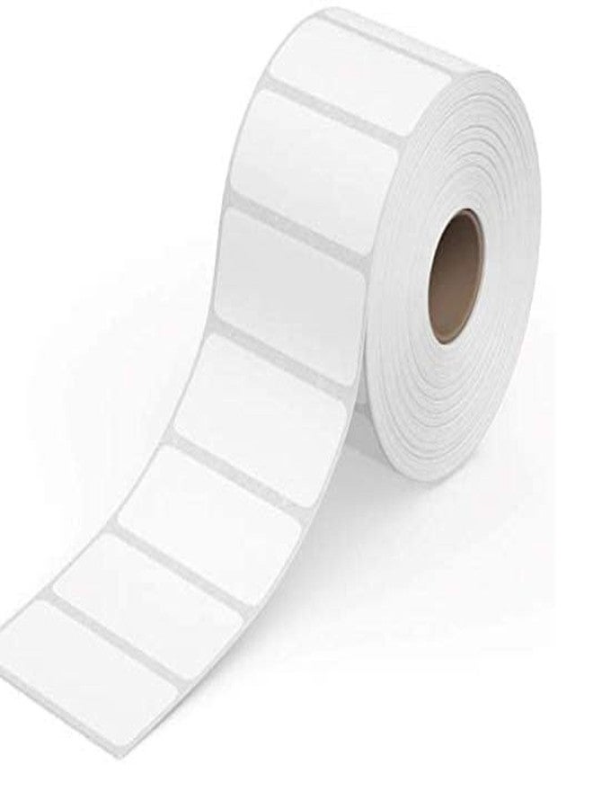 Box Brother White Thermal Barcode Label Sticker || 2 x 1 inches, 50mm x 25mm || 1000 Labels Per Roll || White Self Adhesive Sticker for Printing Barcode Labels (Pack of 1_1000 Labels) - Image 1