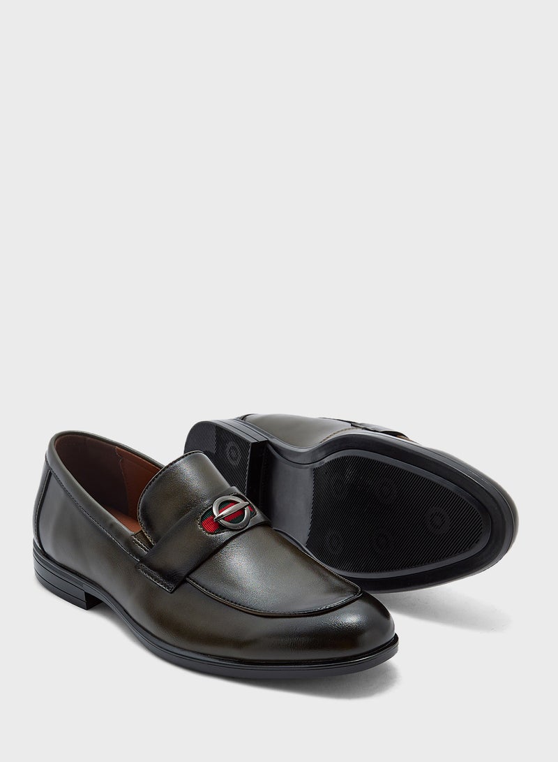 Robert Wood Webbing Detail Formal Loafers  - Image 3
