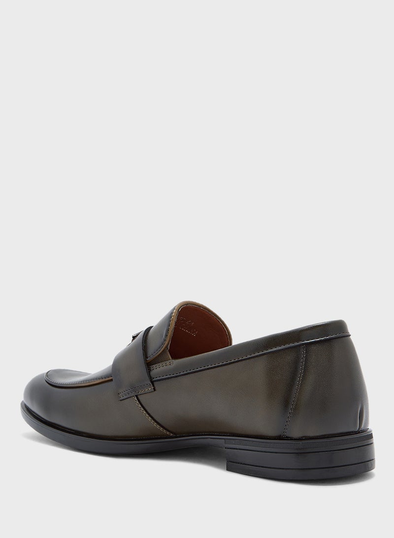 Robert Wood Webbing Detail Formal Loafers  - Image 2