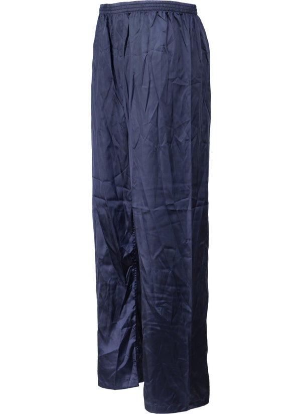 Oppland Men's Satin Fabric Pajama Pants Solid Color Elastic Waist No Pocket Wide Leg Relaxed Cut  - Image 4