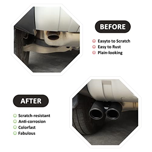 JONKOKO 100 Real Carbon Fiber Car Exhaust Pipe Noise Canceller Cover Stainless For Land Rover Defender 20202025 90 110 Auto Accessories Matte Carbon Fiber - Image 3
