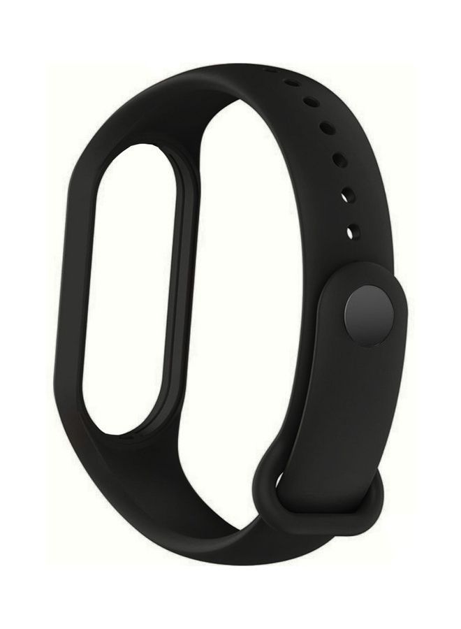 NIBEMINENT Xiaomi Mi Band 7 Replacement Strap Soft Silicone Watch Sport Wristband Bracelet Compatible with Smart Fitness Tracker 2022 Release Black  - Image 2