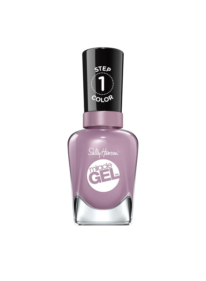 Sally Hansen سالي هانسن ميراكل جيل ستريت فلير تركيبة جيل تشبه الجل طويلة الأمد بدون الحاجة لمصباح الأشعة فوق البنفسجية طلاء أظافر بنفسجي - Image 3