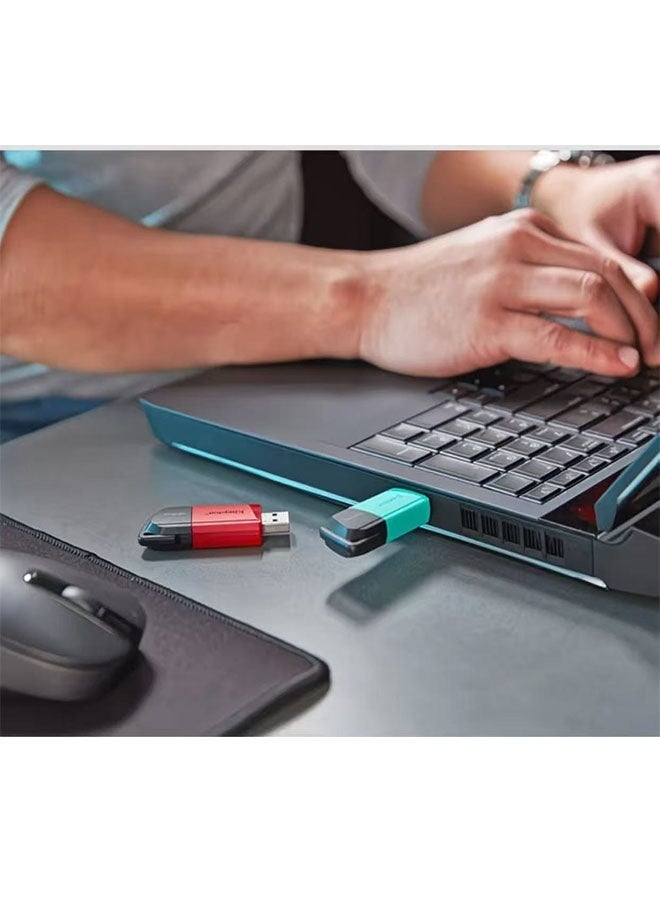 Kingston Grey محرك أقراص فلاش عالي السرعة DataTraveler®Exodia™M 256GB USB 3.2، تصميم غطاء منزلق بلمسة واحدة، يمنع فقدان الأغطية، مناسب للاستخدام المكتبي والترفيهي - Image 5