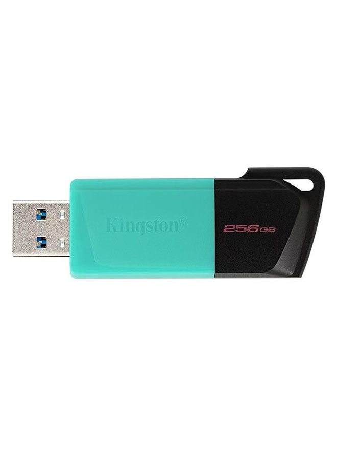 Kingston Grey محرك أقراص فلاش عالي السرعة DataTraveler®Exodia™M 256GB USB 3.2، تصميم غطاء منزلق بلمسة واحدة، يمنع فقدان الأغطية، مناسب للاستخدام المكتبي والترفيهي - Image 1
