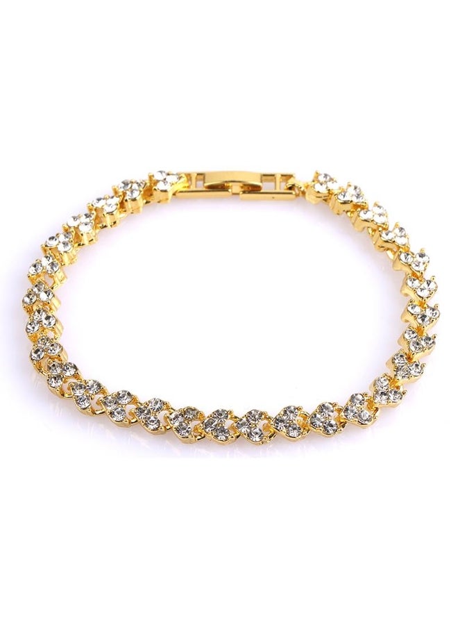 Generic Women's Crystal Health Bracelet with Magnetic Beads 