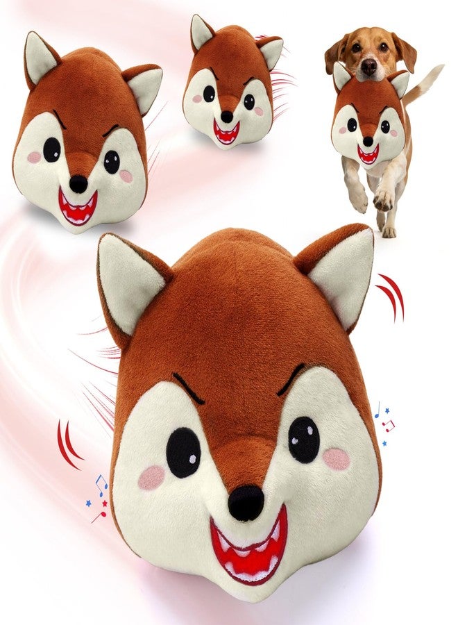 Mity rain Interactive Dog Toys Fox with Thicken Plush, Moving Dog Toy with Recording Mode Shaking & Singing Mode Bouncing, Funny Ball Jumping to Keep Them Busy & Chase, Rechargeable (No Zipper) - Image 1