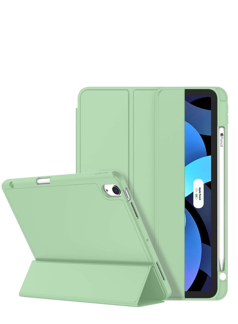 ELTRAZONE Smart iPad Air Case - Compatible with 6th Gen 11-Inch (2024), 5th Gen & 4th Gen 10.9-Inch (2022/2020) - Touch ID Support, Auto Wake/Sleep - Matcha Green - Image 1