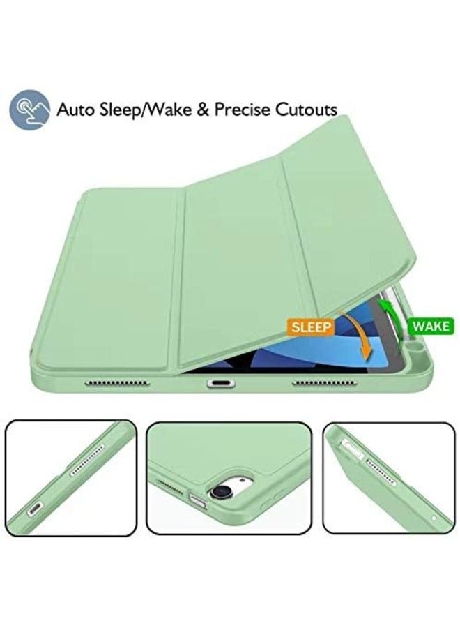ELTRAZONE Smart iPad Air Case - Compatible with 6th Gen 11-Inch (2024), 5th Gen & 4th Gen 10.9-Inch (2022/2020) - Touch ID Support, Auto Wake/Sleep - Matcha Green - Image 4