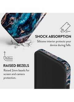 BURGA iPhone 15 Case, 2 Piece Hard Shell + TPU Silicone Interior, Shock Absorption, All Port Accessible, Raised Bezel For Screen & Camera Protection, Never Fading HQ Print,Mystic River  - Image 4
