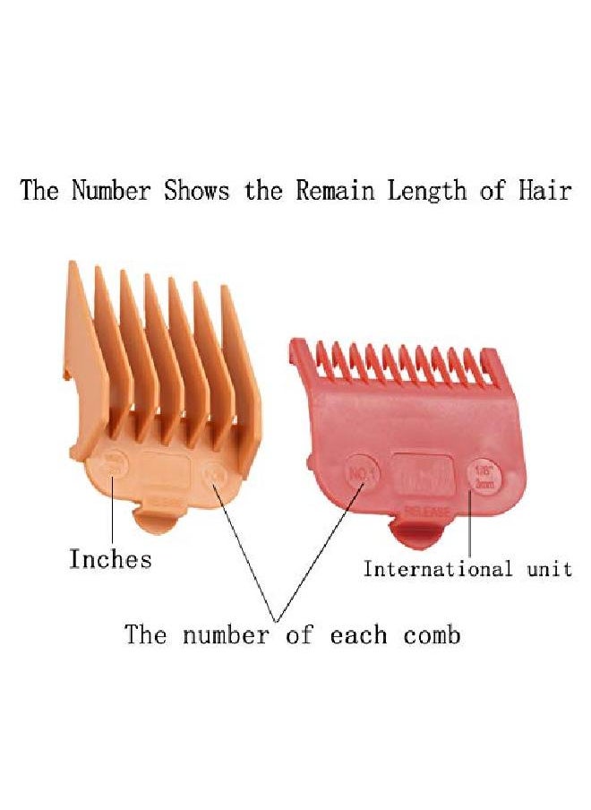 10 Color Professional Hair Trimmer/Clipper Guard Combs Guide Combs Coded Cutting Guides/Combs 3170400 1/16” To 1 Great For Hair Clippers/Trimmers Attachment