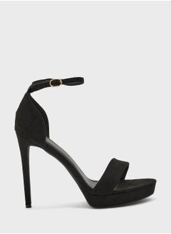 Truffle Patent Strappy Stilleto Sandals  - Image 1