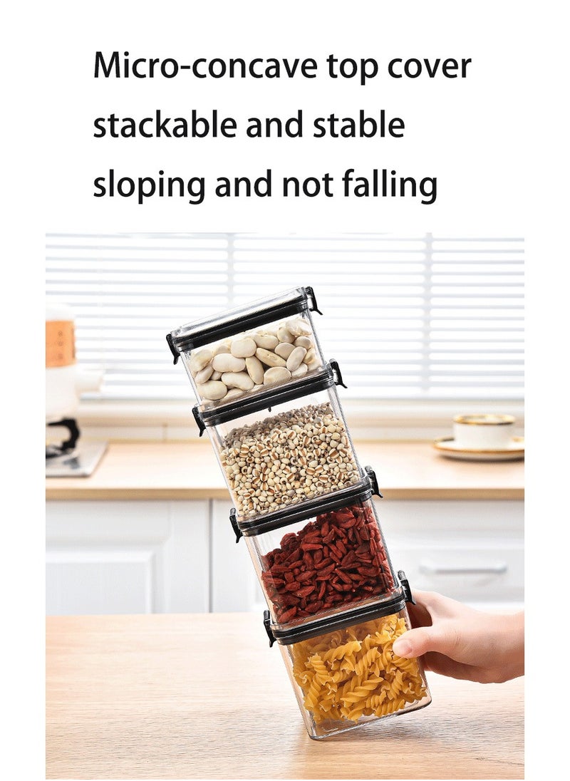 ZIMNEST - Set of 2 pieces 1300ML Airtight Food Storage with Lid, Double Sealed Thick storage Jar, Leak Proof, Easy to Clean, BPA Free, Kitchen and Other Storage - Image 1