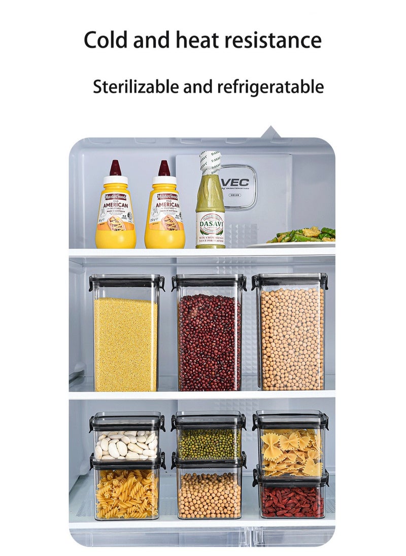 ZIMNEST - Set of 2 pieces 1300ML Airtight Food Storage with Lid, Double Sealed Thick storage Jar, Leak Proof, Easy to Clean, BPA Free, Kitchen and Other Storage - Image 1