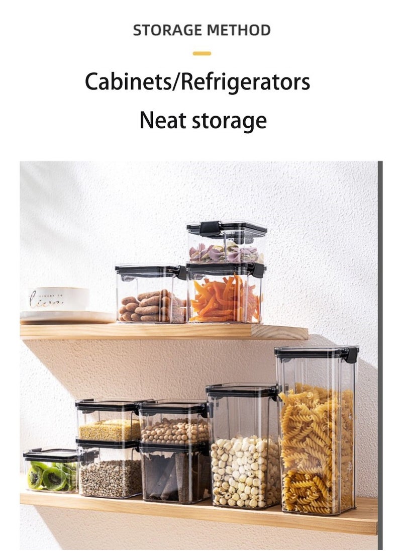 ZIMNEST - Set of 2 pieces 1300ML Airtight Food Storage with Lid, Double Sealed Thick storage Jar, Leak Proof, Easy to Clean, BPA Free, Kitchen and Other Storage - Image 1