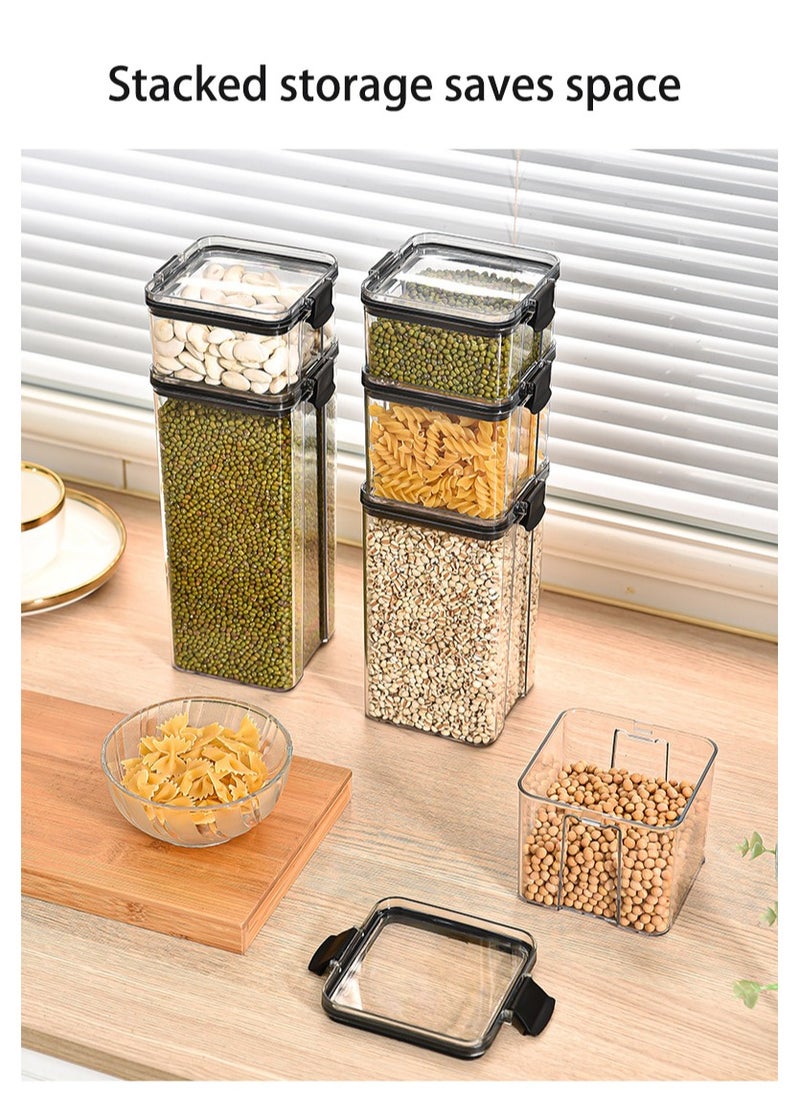 ZIMNEST - Set of 2 pieces 1300ML Airtight Food Storage with Lid, Double Sealed Thick storage Jar, Leak Proof, Easy to Clean, BPA Free, Kitchen and Other Storage - Image 1