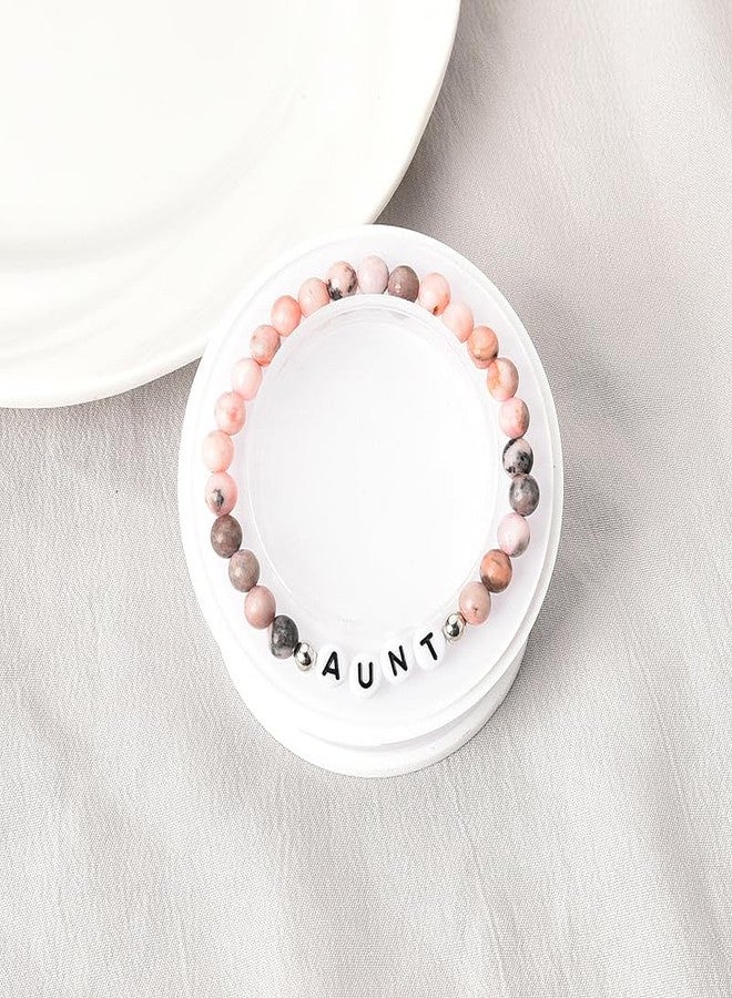 Sisadodo Birthday & Christmas Gifts: Natural Stone Bead Bracelet for Aunt/Niece, Women's Long Distance Gift - Image 4