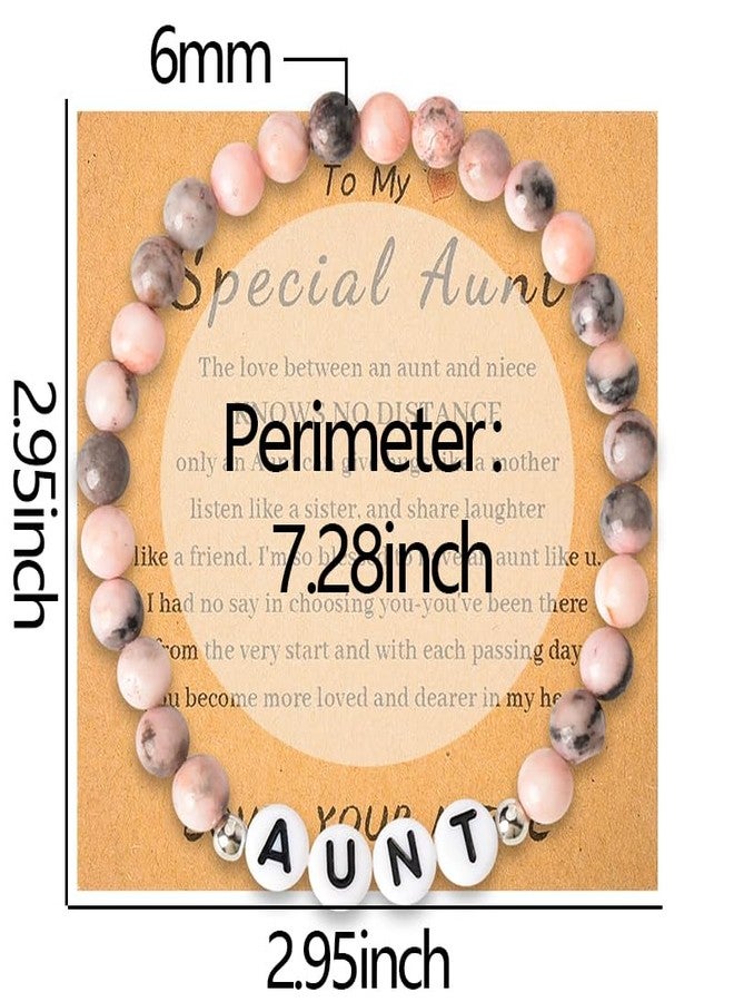 Sisadodo Birthday & Christmas Gifts: Natural Stone Bead Bracelet for Aunt/Niece, Women's Long Distance Gift - Image 2