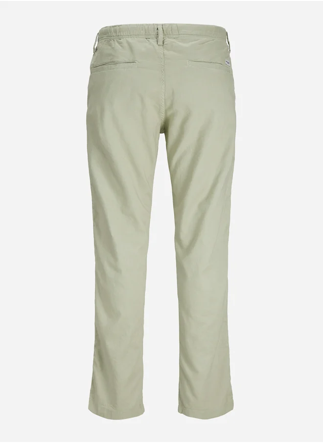 جاك اند جونز Mid Rise Relaxed Fit Joggers with Drawstring