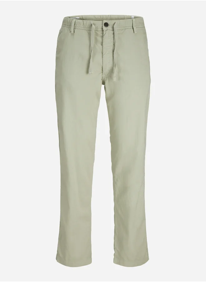 جاك اند جونز Mid Rise Relaxed Fit Joggers with Drawstring