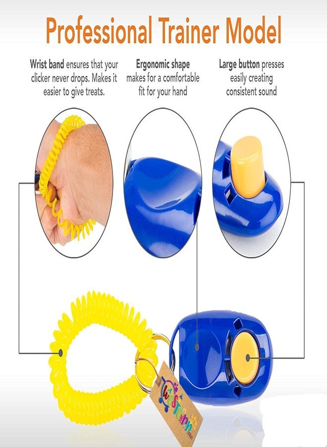 Western Era Training Combo of Adjustable Pet Dog and Puppy Coach Canine Commands Quiet Control Training Whistle & Clicker with Wrist Strap (Pack of 2) - Image 3