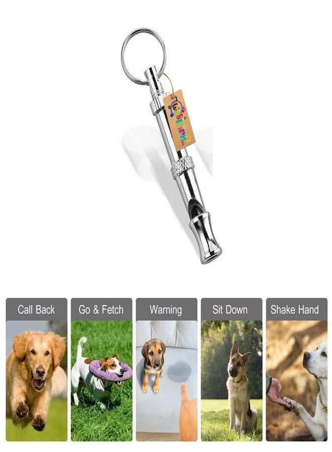 Western Era Training Combo of Adjustable Pet Dog and Puppy Coach Canine Commands Quiet Control Training Whistle & Clicker with Wrist Strap (Pack of 2) - Image 2