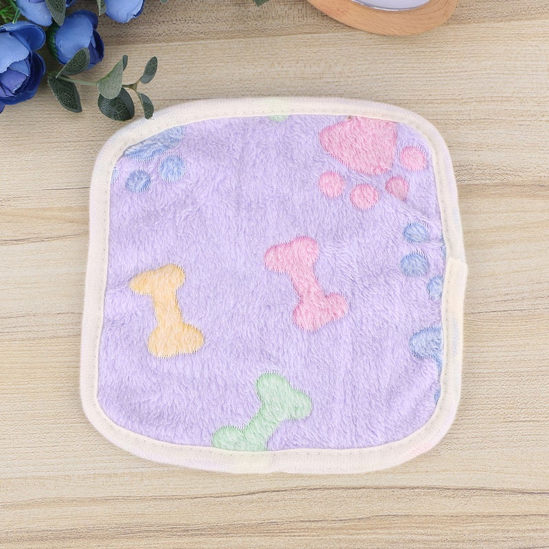 1 Pc Pet Carpet Coral Small Bone Printed Pet Dog Blanket Cushion Sleep Mat (20x20cm) - Image 4