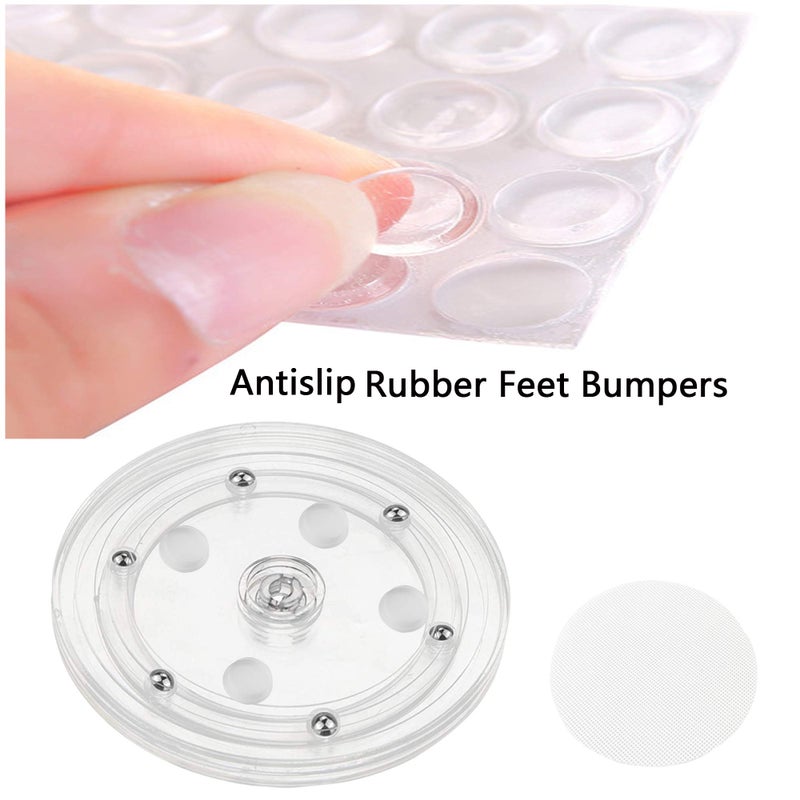 TOSPARTY Cookie Decorating Kit Supplies Including 1 Acrylic Cookie Turntable 6 Cookie Scribe Needle2 Silicone Mesh Mats 6 Cookie Decoration Brushes 4 Rubber Feet Bumpers - Image 4