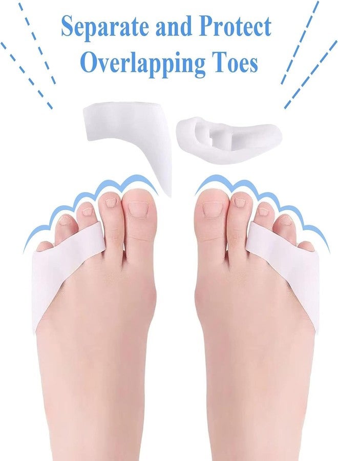 SHOPECOM فاصل عظام أصابع القدم من السيليكون من SHOPECOM، فواصل أصابع قابلة للتعديل، مصحح إبهام القدم الأصلي للرجال والنساء، يفصل ويخفف ألم إبهام القدم ويحافظ على شكل القدم الطبيعي، واقي مريح للقدم (زوج واحد) - Image 4