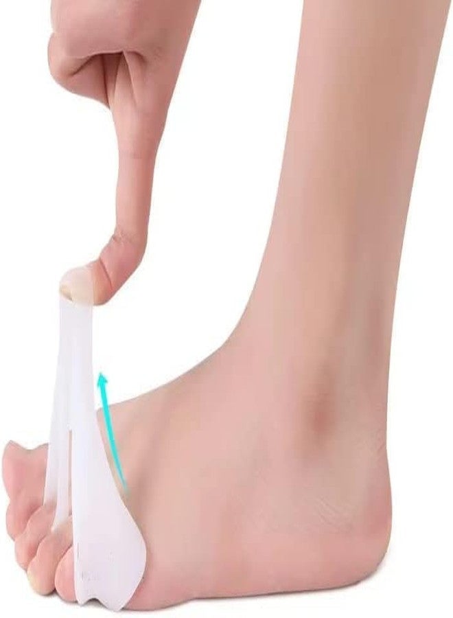 SHOPECOM فاصل عظام أصابع القدم من السيليكون من SHOPECOM، فواصل أصابع قابلة للتعديل، مصحح إبهام القدم الأصلي للرجال والنساء، يفصل ويخفف ألم إبهام القدم ويحافظ على شكل القدم الطبيعي، واقي مريح للقدم (زوج واحد) - Image 2