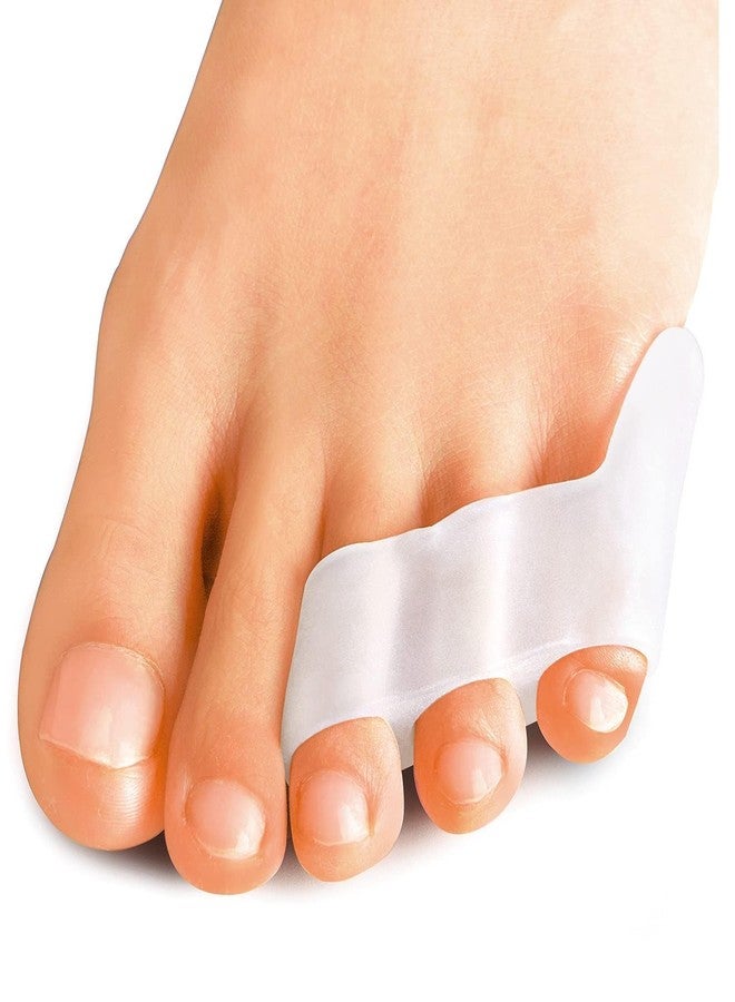 SHOPECOM فاصل عظام أصابع القدم من السيليكون من SHOPECOM، فواصل أصابع قابلة للتعديل، مصحح إبهام القدم الأصلي للرجال والنساء، يفصل ويخفف ألم إبهام القدم ويحافظ على شكل القدم الطبيعي، واقي مريح للقدم (زوج واحد) - Image 1