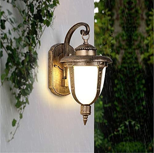 CITRA Outdoor Wall Light Fixture Bronze Exterior Wall Waterproof Lights Wall Mount with Water Glass Shade - Warm White,Corded Electric - Image 4