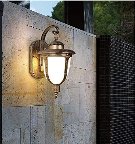 CITRA Outdoor Wall Light Fixture Bronze Exterior Wall Waterproof Lights Wall Mount with Water Glass Shade - Warm White,Corded Electric - Image 1